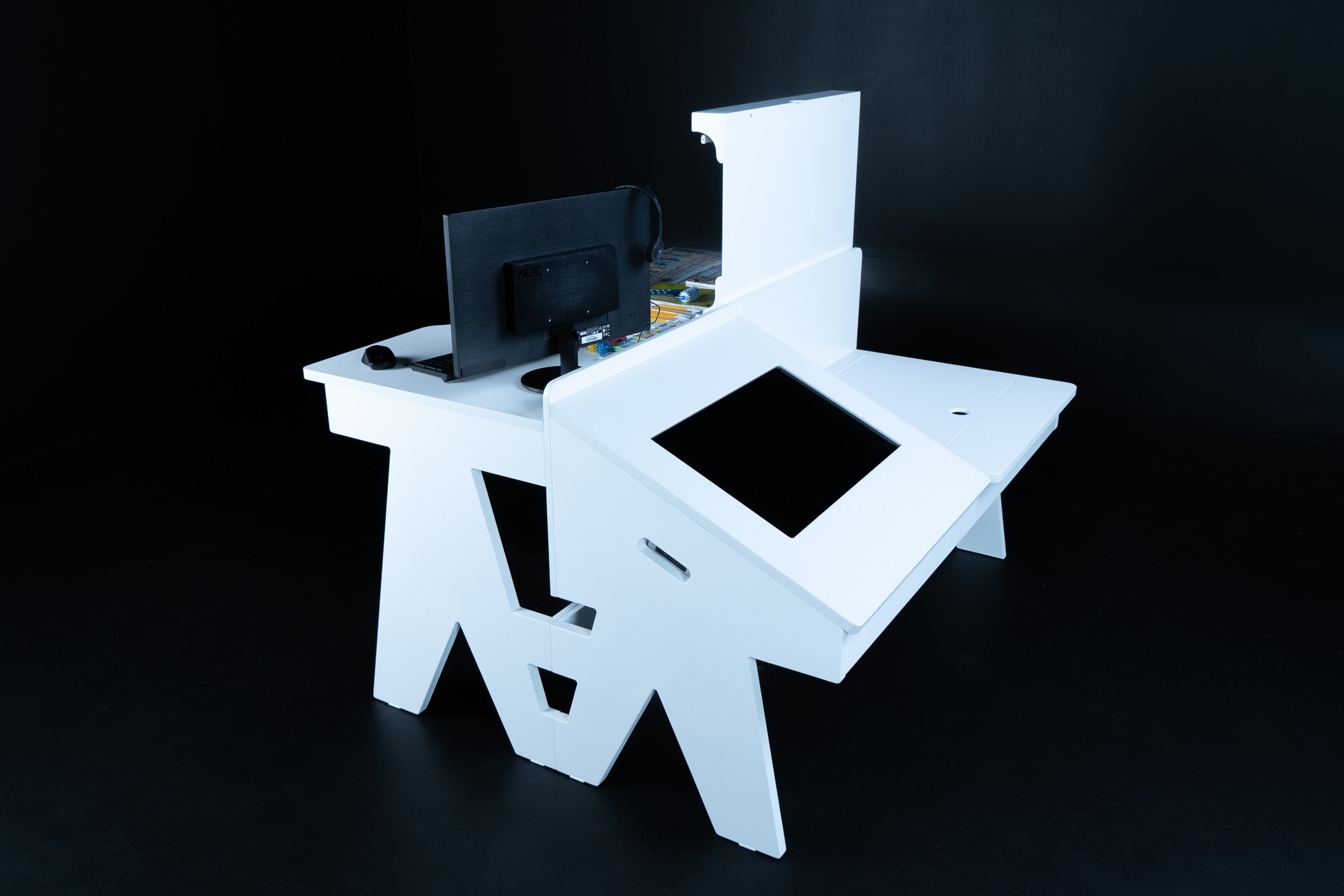 стол для логопеда с зеркалом и подсветкой